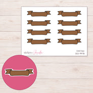 DDZ-9978 planner sticker sheet with enlarged sticker detail