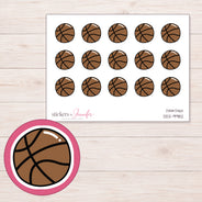 DDZ-9982 planner sticker sheet with enlarged sticker detail