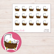 DDZ-9983 planner sticker sheet with enlarged sticker detail