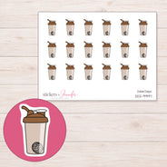 DDZ-9997 planner sticker sheet with enlarged sticker detail