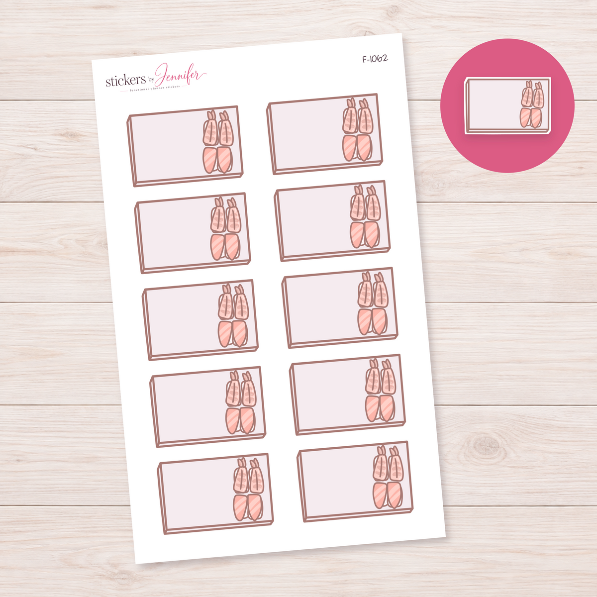 Sushi Note Box Planner Stickers | F-1062