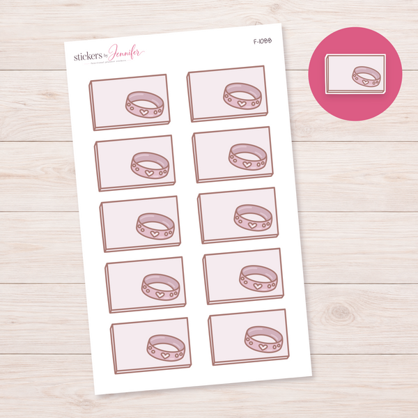 Pet Collar Note Box Planner Stickers | F-1088
