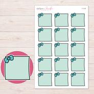 F-1318 planner sticker sheet with enlarged sticker detail