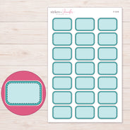 F-1319 planner sticker sheet with enlarged sticker detail
