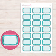 F-1320 planner sticker sheet with enlarged sticker detail