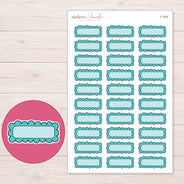 F-1324 planner sticker sheet with enlarged sticker detail