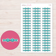 F-1325 planner sticker sheet with enlarged sticker detail