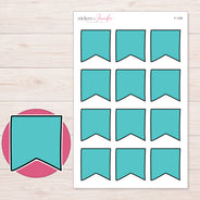 F-1326 planner sticker sheet with enlarged sticker detail