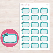 F-1331 planner sticker sheet with enlarged sticker detail
