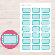 F-1332 planner sticker sheet with enlarged sticker detail