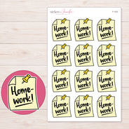 F-1333 planner sticker sheet with enlarged sticker detail