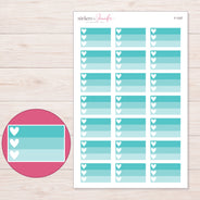 F-1337 planner sticker sheet with enlarged sticker detail