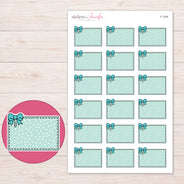 F-1339 planner sticker sheet with enlarged sticker detail