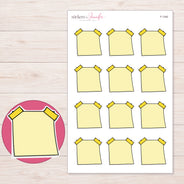 F-1340 planner sticker sheet with enlarged sticker detail