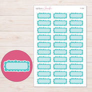 F-1344 planner sticker sheet with enlarged sticker detail