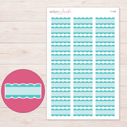 F-1345 planner sticker sheet with enlarged sticker detail