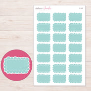 F-1347 planner sticker sheet with enlarged sticker detail