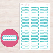 F-1348 planner sticker sheet with enlarged sticker detail