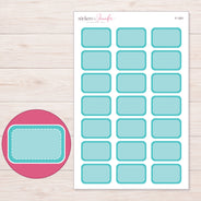 F-1351 planner sticker sheet with enlarged sticker detail