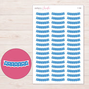 F-1362 planner sticker sheet with enlarged sticker detail