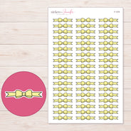 F-1379 planner sticker sheet with enlarged sticker detail