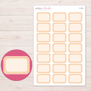 F-1383 planner sticker sheet with enlarged sticker detail