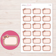 F-1385 planner sticker sheet with enlarged sticker detail
