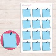 F-1395 planner sticker sheet with enlarged sticker detail