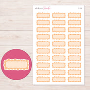 F-1398 planner sticker sheet with enlarged sticker detail