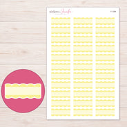 F-1399 planner sticker sheet with enlarged sticker detail