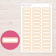 F-1402 planner sticker sheet with enlarged sticker detail