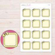 F-1411 planner sticker sheet with enlarged sticker detail