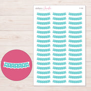 F-1416 planner sticker sheet with enlarged sticker detail