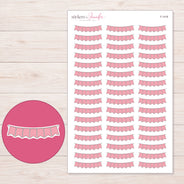 F-1418 planner sticker sheet with enlarged sticker detail