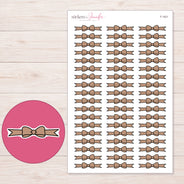 F-1421 planner sticker sheet with enlarged sticker detail