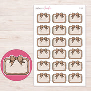 F-1422 planner sticker sheet with enlarged sticker detail