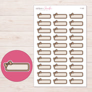 F-1425 planner sticker sheet with enlarged sticker detail