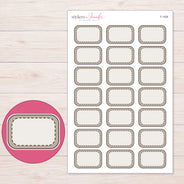 F-1428 planner sticker sheet with enlarged sticker detail