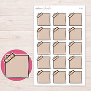 F-1431 planner sticker sheet with enlarged sticker detail