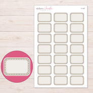 F-1437 planner sticker sheet with enlarged sticker detail