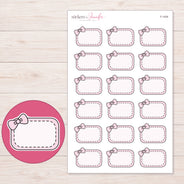F-1439 planner sticker sheet with enlarged sticker detail