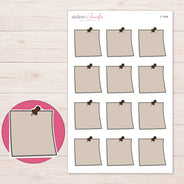F-1449 planner sticker sheet with enlarged sticker detail
