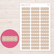F-1454 planner sticker sheet with enlarged sticker detail