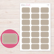 F-1461 planner sticker sheet with enlarged sticker detail