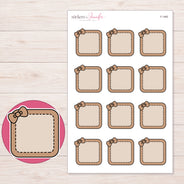 F-1465 planner sticker sheet with enlarged sticker detail