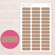 F-1467 planner sticker sheet with enlarged sticker detail
