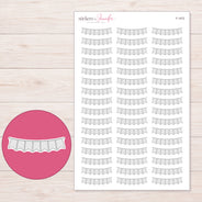 F-1472 planner sticker sheet with enlarged sticker detail