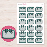 F-1476 planner sticker sheet with enlarged sticker detail
