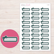 F-1479 planner sticker sheet with enlarged sticker detail