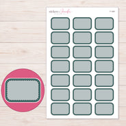 F-1481 planner sticker sheet with enlarged sticker detail